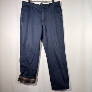 J Crew Pants Mens 35x32 (36X31) Flannel Lined Heavyweight Warm Work Outdoors